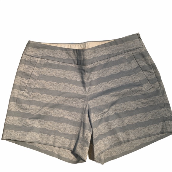 J. Crew Pants - ⭐️J.Crew Stretch Shorts Nautical Rope Side Zipper⭐️